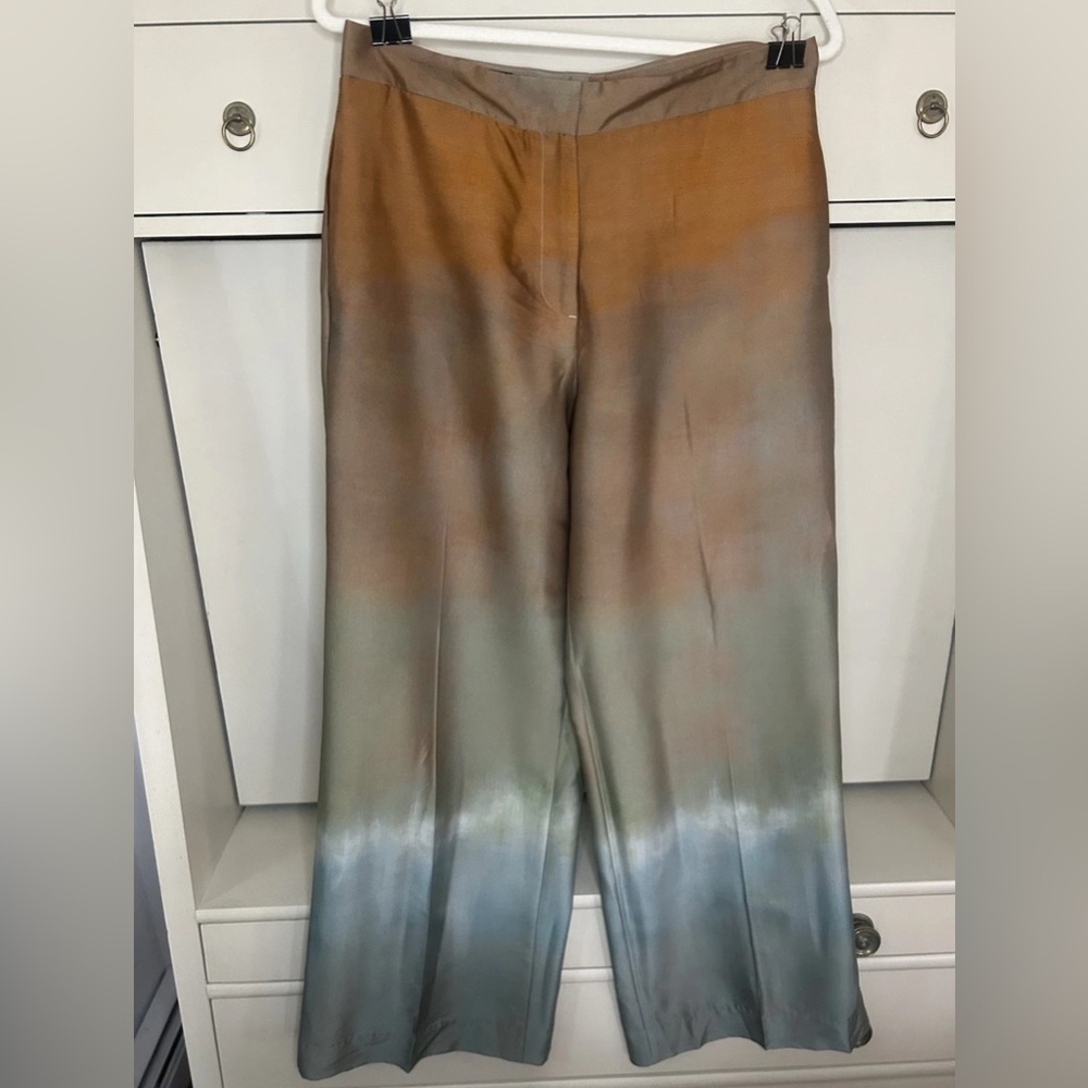 ZARA TIE DYE PRINT WIDE LEG PANTS size medium - Picture 4 of 7